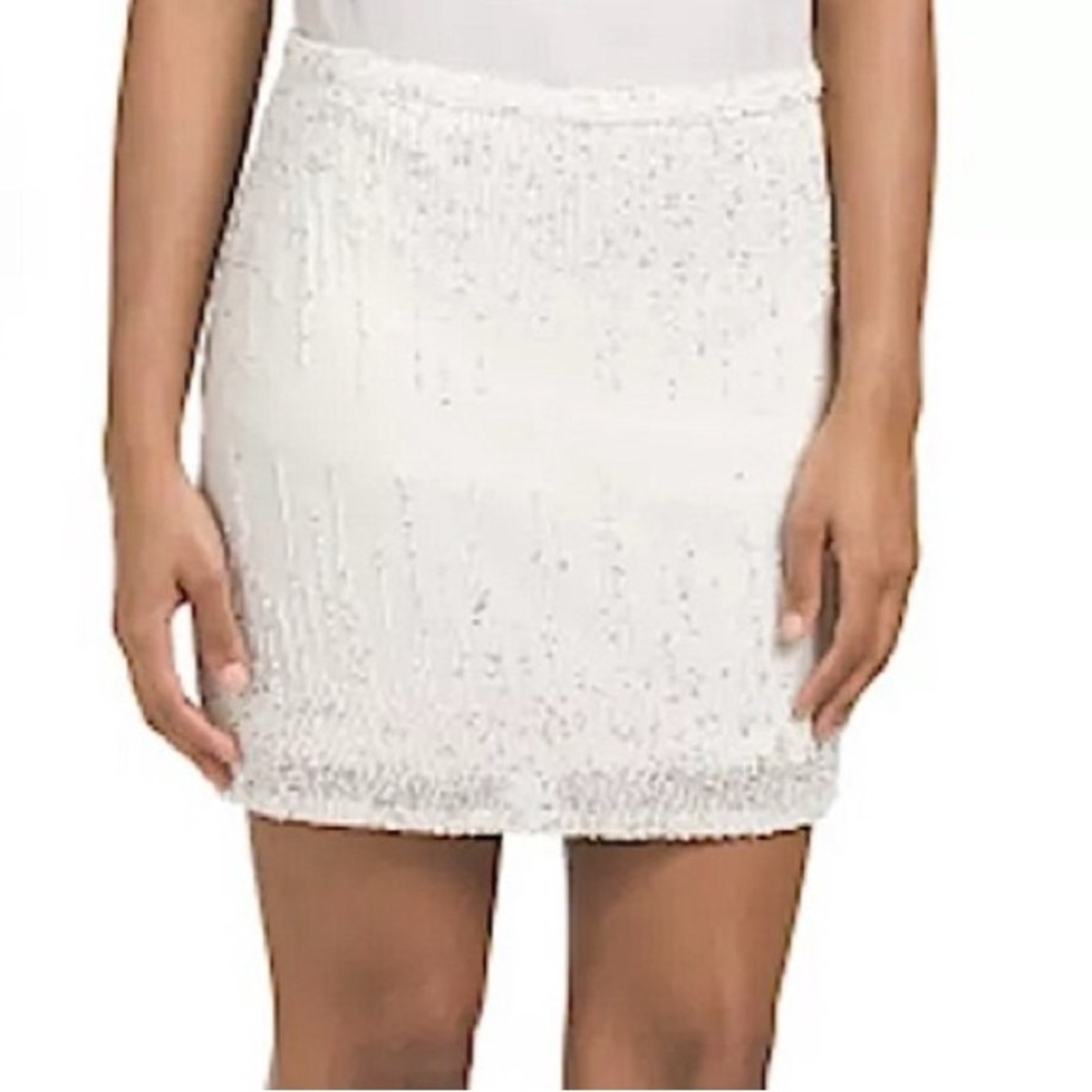 Yumi Kim beaded mini Skirt bridal fiancé